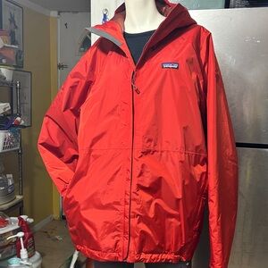 Patagonia Men's Vibrant Red Raincoat